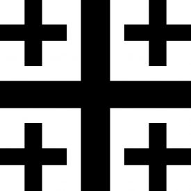 Jerusalemkreuz vektor